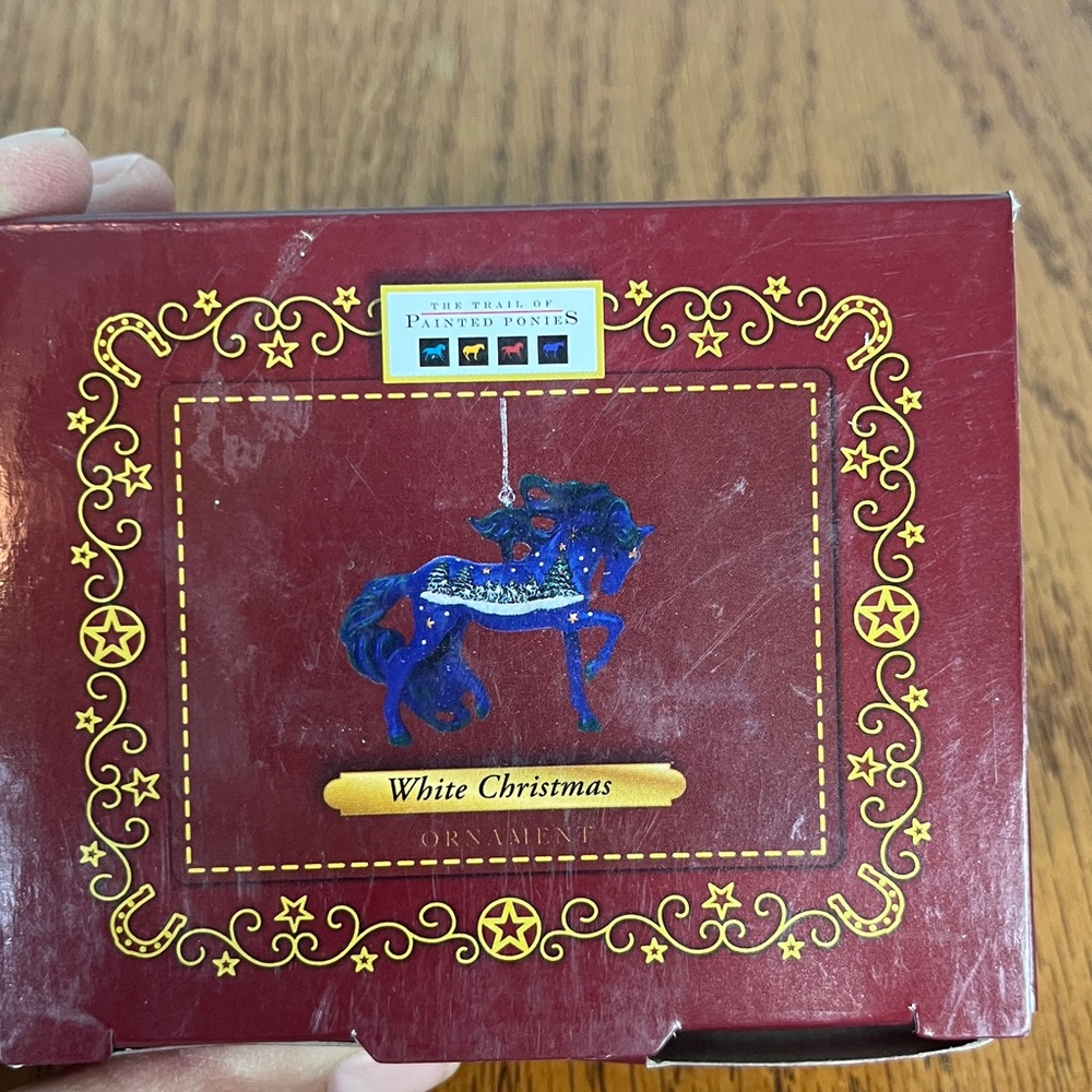 Trail of Painted Ponies White Christmas Christmas Ornament - 2018 horse - Picture 7 of 8